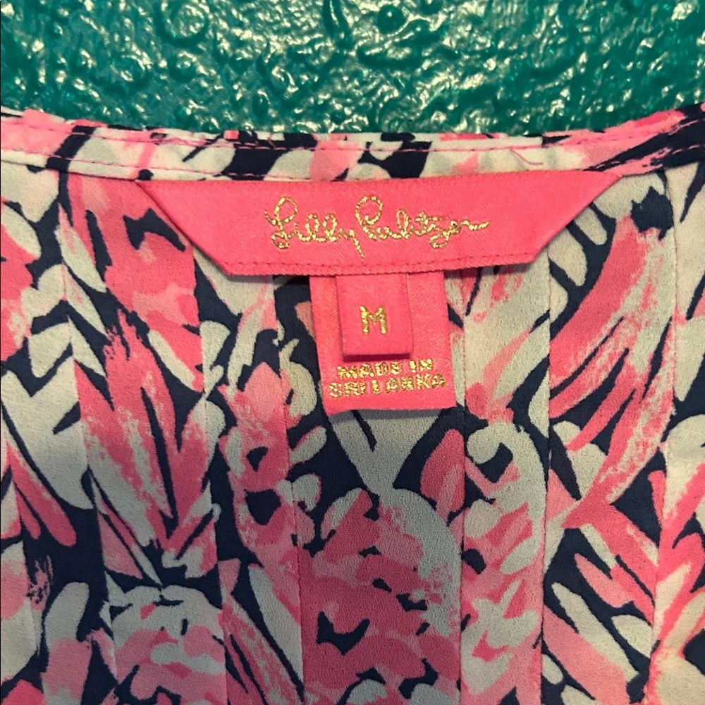 Lilly Pulitzer Pink Patterned Top - Picture 2 of 7